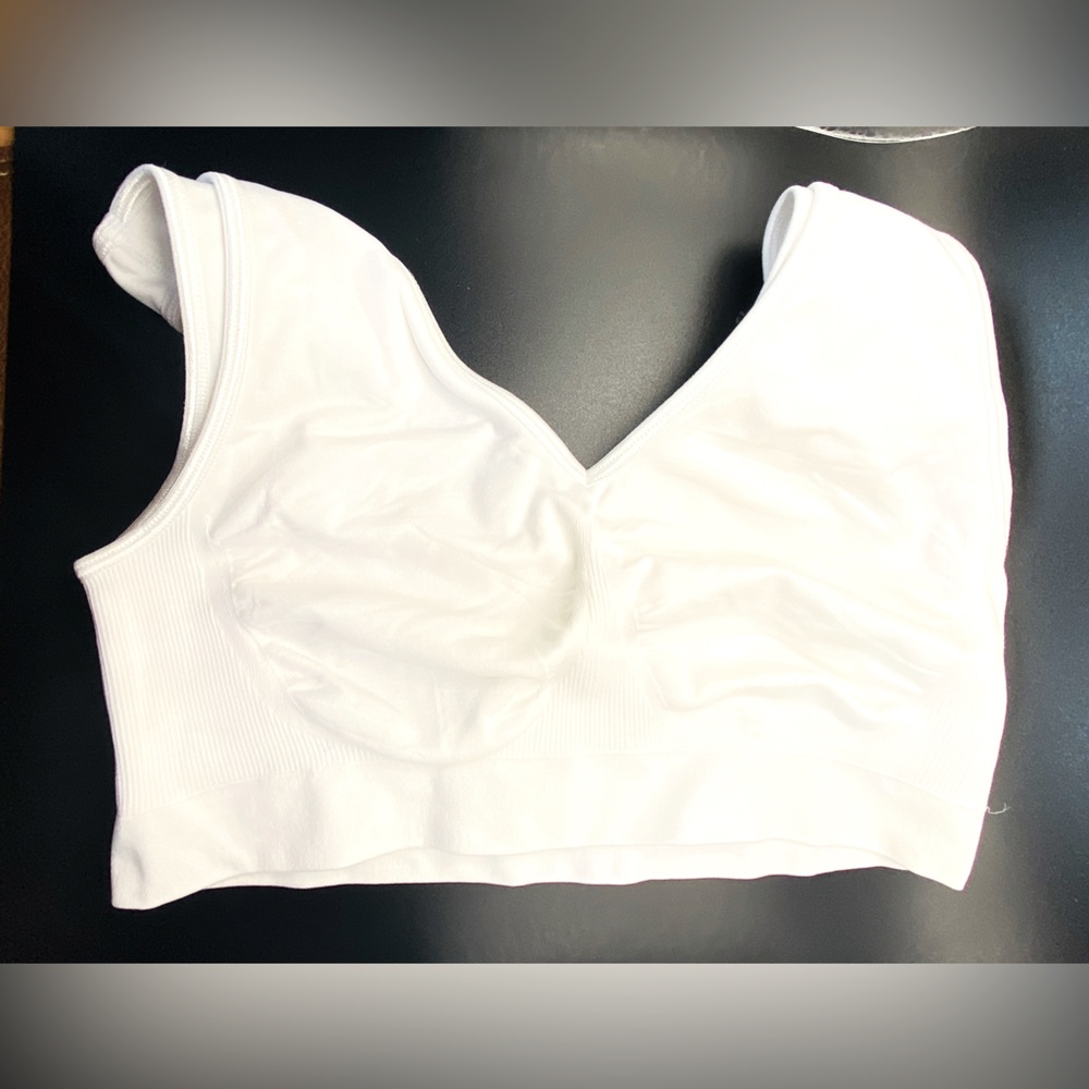 BALI One Smooth U Seamless Bralette | Size L | White (488)